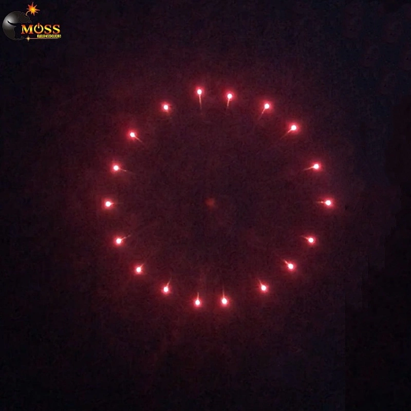 3 Inch Fireworks Shells Red Ring Display Fireworks Display Shell Sky Shot New Year Pyrotechnics