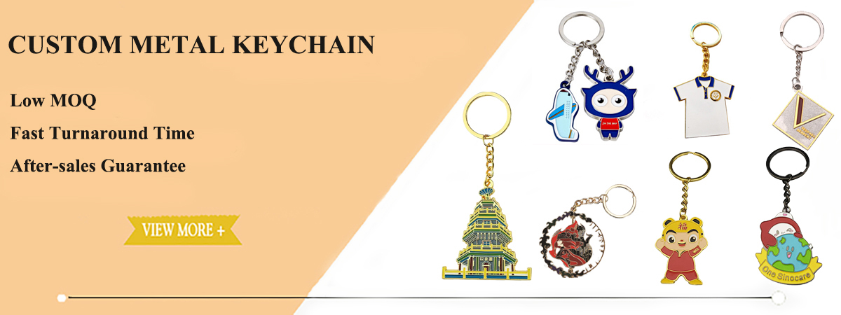 metal logo keychain