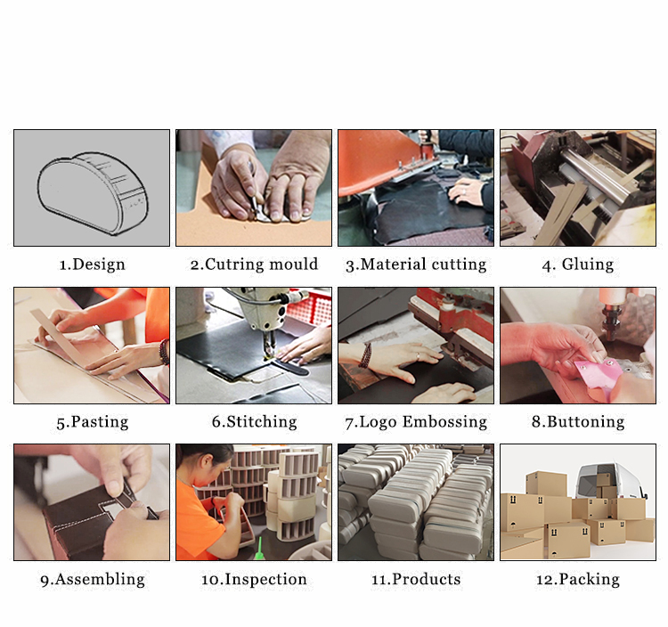 Watch our whole process of making a PU leather remote control storage box.