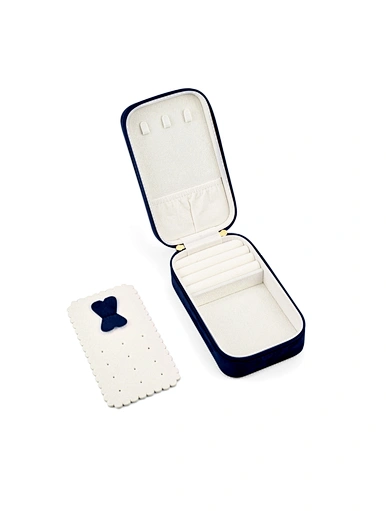 velvet travel jewelry box