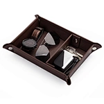 leather valet tray