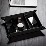 leather valet tray