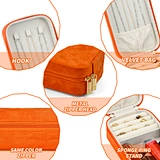 velvet travel jewelry box