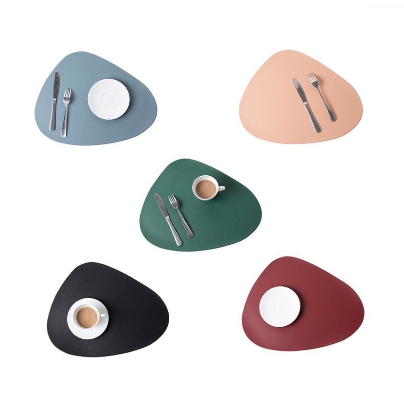 Multi-color Simple Style PU Leather Desk Pads