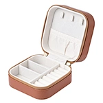 leather travel jewelry case