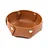 round leather tray