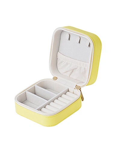 leather travel jewelry case