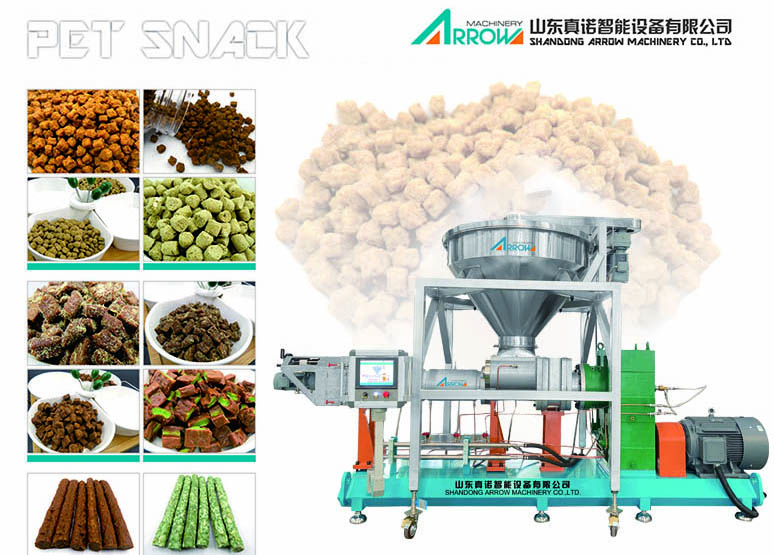 meat strips, diced meat, Dog bites, Comprehensive interpretation of cold extruder