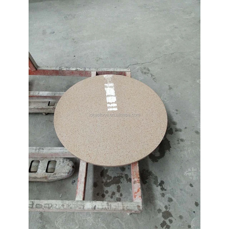 Rectangle or round white Terrazzo Table for Coffee Top and Dining-Table