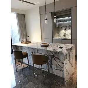 Natural Stone Supplier For Turkish milas   Lilac White Marble  Slabs With Black Grains