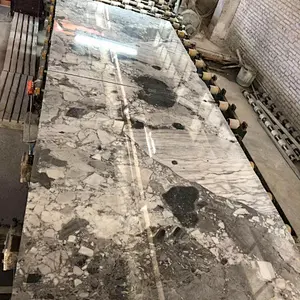Natural Grey Marble with Big Flower Slabs