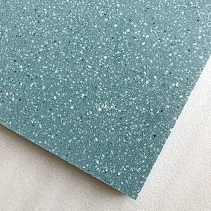 Cement Blue Terrazzo with Small White Aggregate for Tile and Slabs