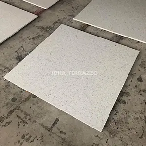 48x48 white terrazzo tile  floor customized design