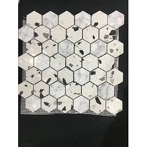 Fantasy Terrazzo mosaic tiles  hand made terrazzo tiles  for 6MM thickness