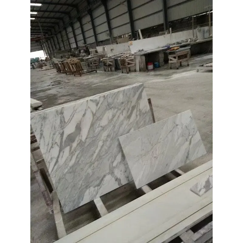 Beautiful Snow White marble slab and tile