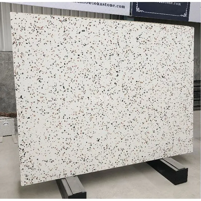 White big  terrazzo slab for indoor  and out decoration cement terrazzo slabs