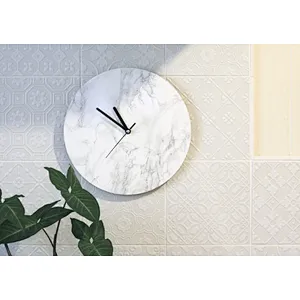Digital Marble Stone Wall Clock for Home Decoration