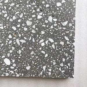 Gray terrazzo tiles for interior and exterior decoration