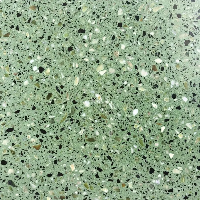 Fantastic green color terrazzo tile eco tile for floor and wall