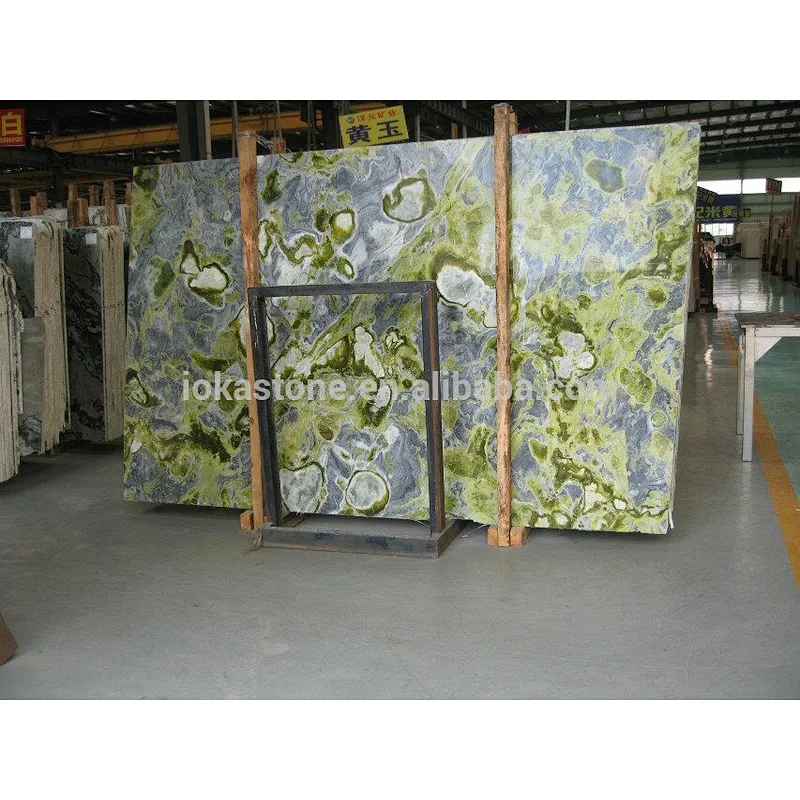 Premium  green marble slab for flooring and wall tiles