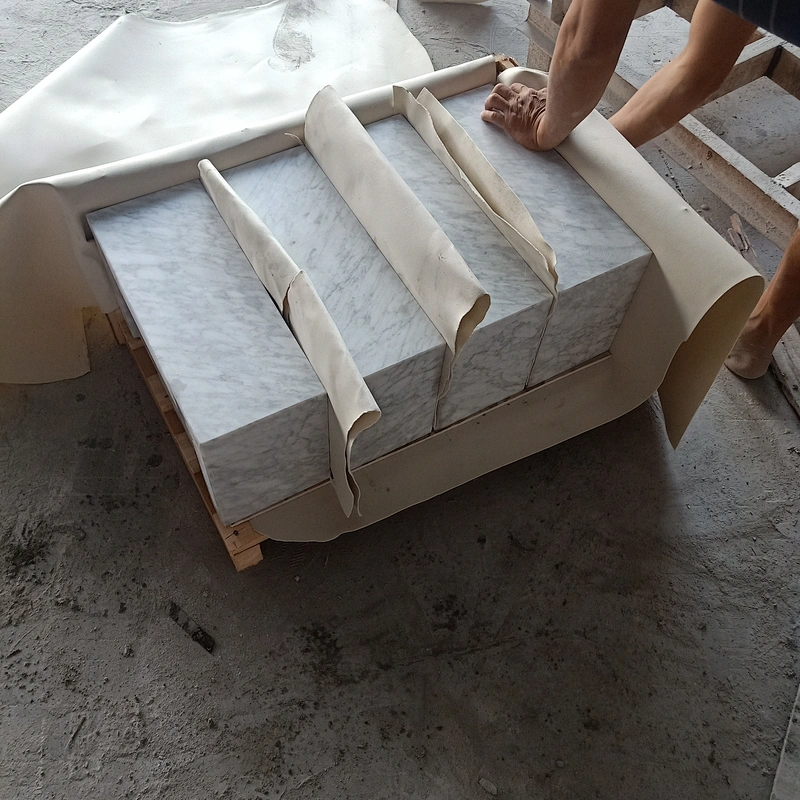 Natural Carrara White marble bathroom and kitchen sink and basin