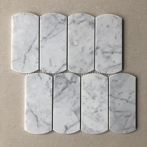 High Quality  white marble mosaic  tile  mosaic backplash for bathroom