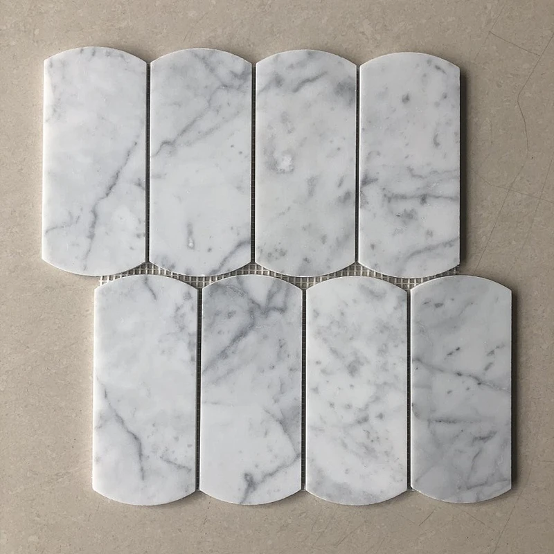High Quality  white marble mosaic  tile  mosaic backplash for bathroom