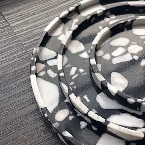 Cement Terrazzo Table Tray or Coaster