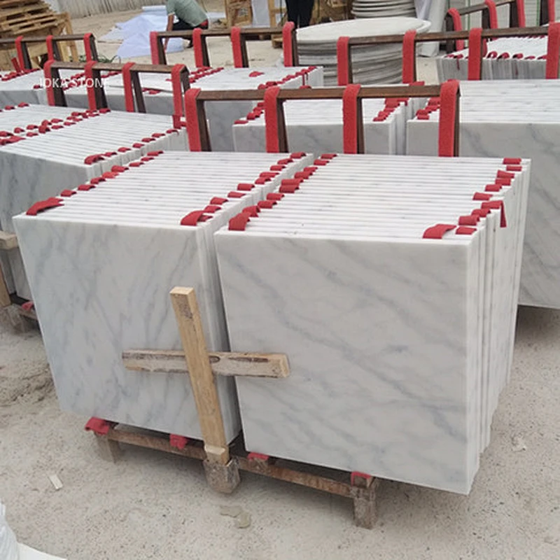 Polished white marble Chinese stone floor tile and slab