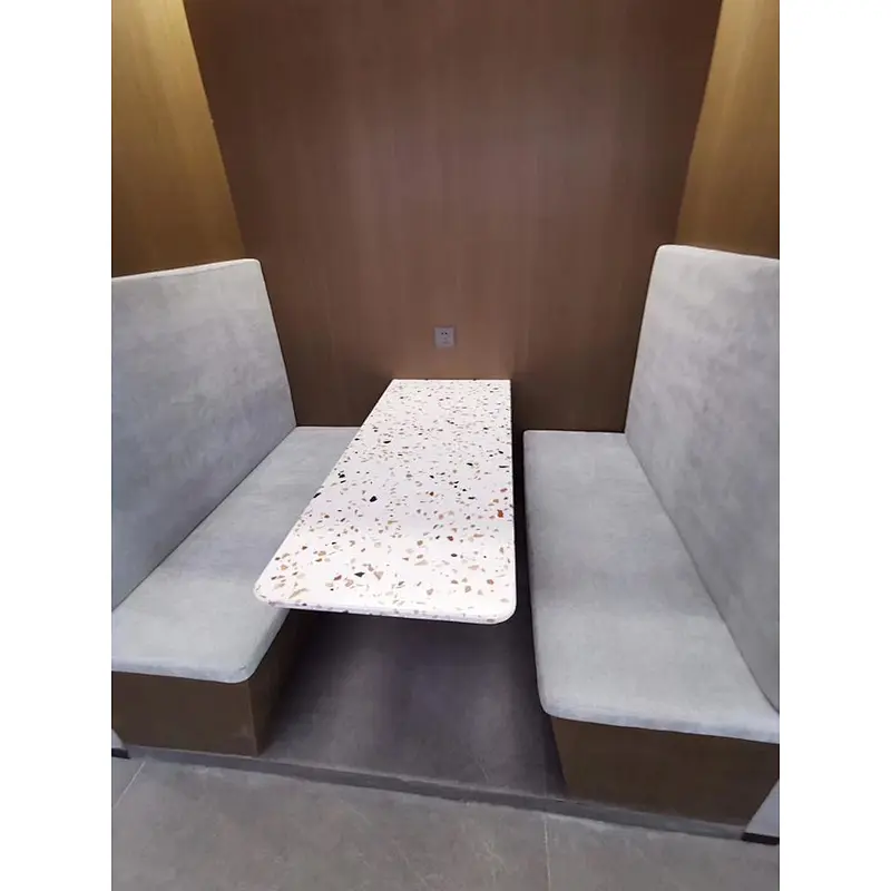 precut cement terrazzo prefab kitchen countertops display