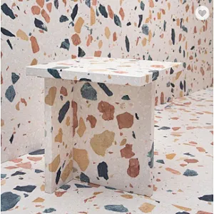 Hot selling cement terrazzo table top with many colors can be used for dining table