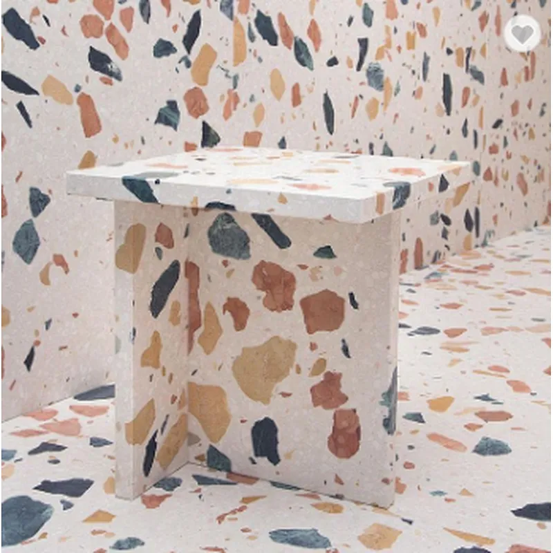 Hot selling cement terrazzo table top with many colors can be used for dining table