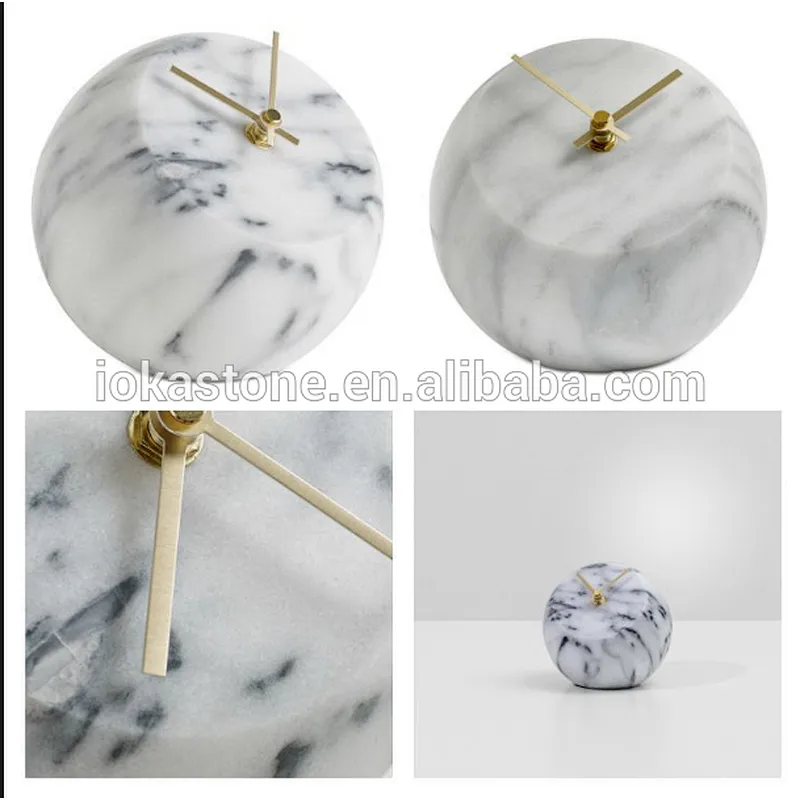 2017 New design clock marble manufactured in China