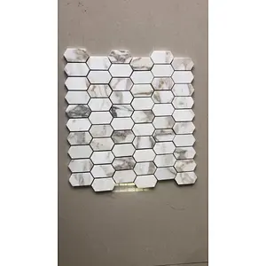 Customized hexagon marble mosaic for floor