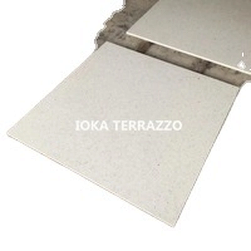 Custom white  concrete  terrazzzo tiles for wall and flooring