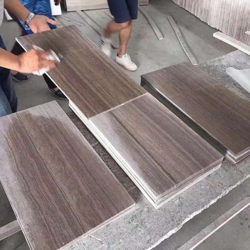 Chinese Coffee Wood vein marble flooring and walling tiles