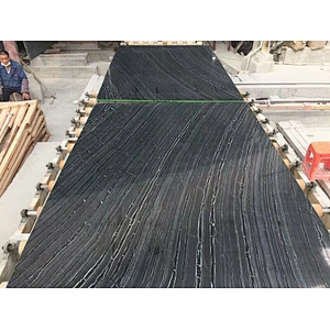 Hot selling  Black Marble slab with natural veins  cut to size marble tile for wall and flooring