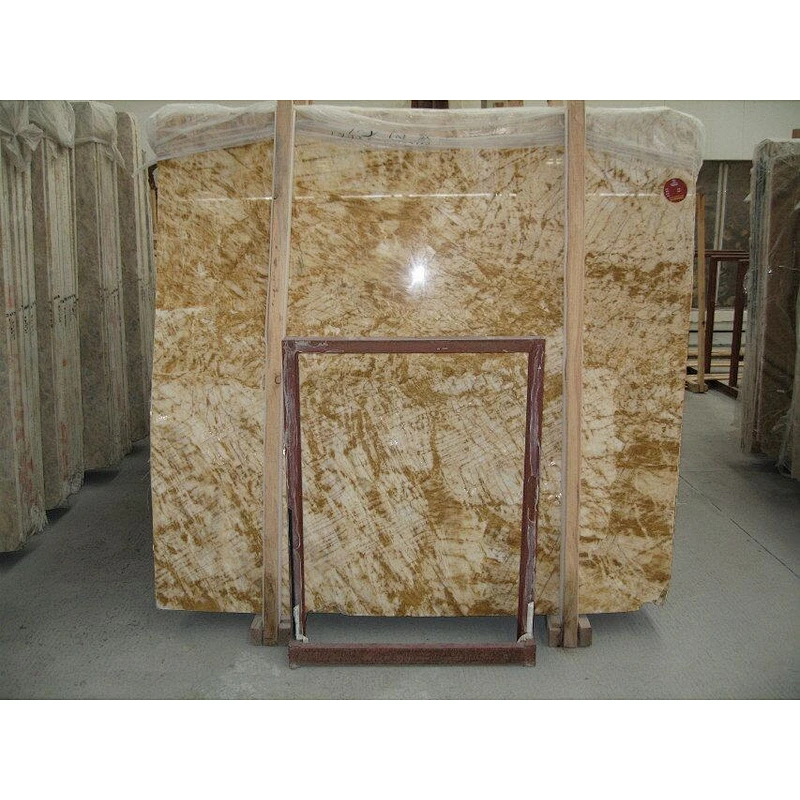 Sunny Dream Golden Marble With Beautiful White Veins