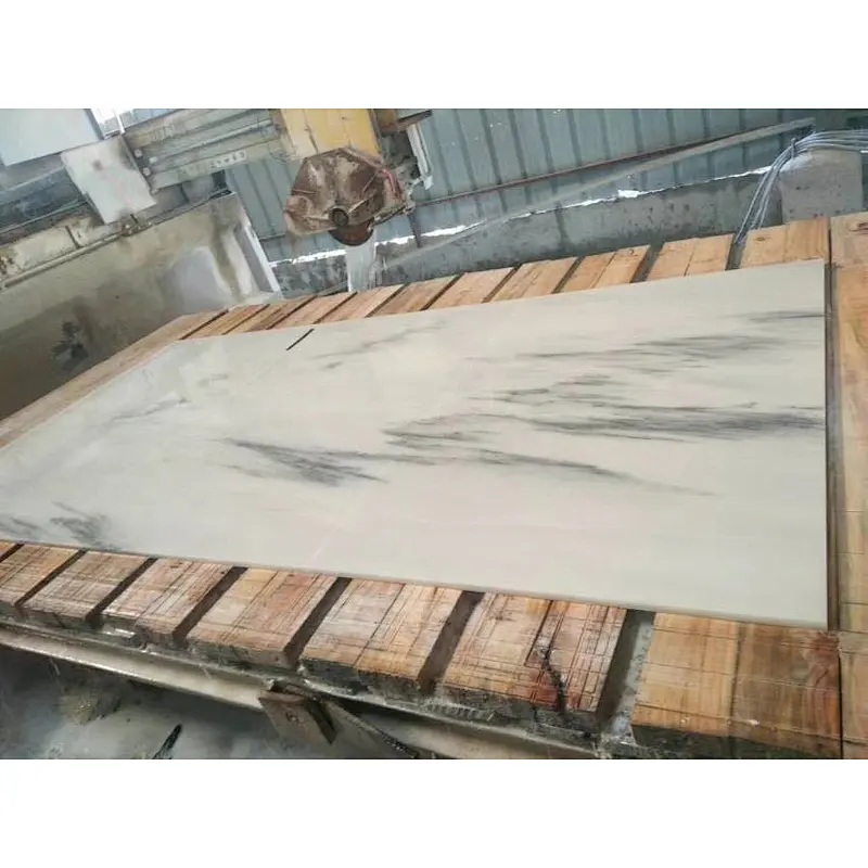 Beatiful White marble slab With Landscape Background