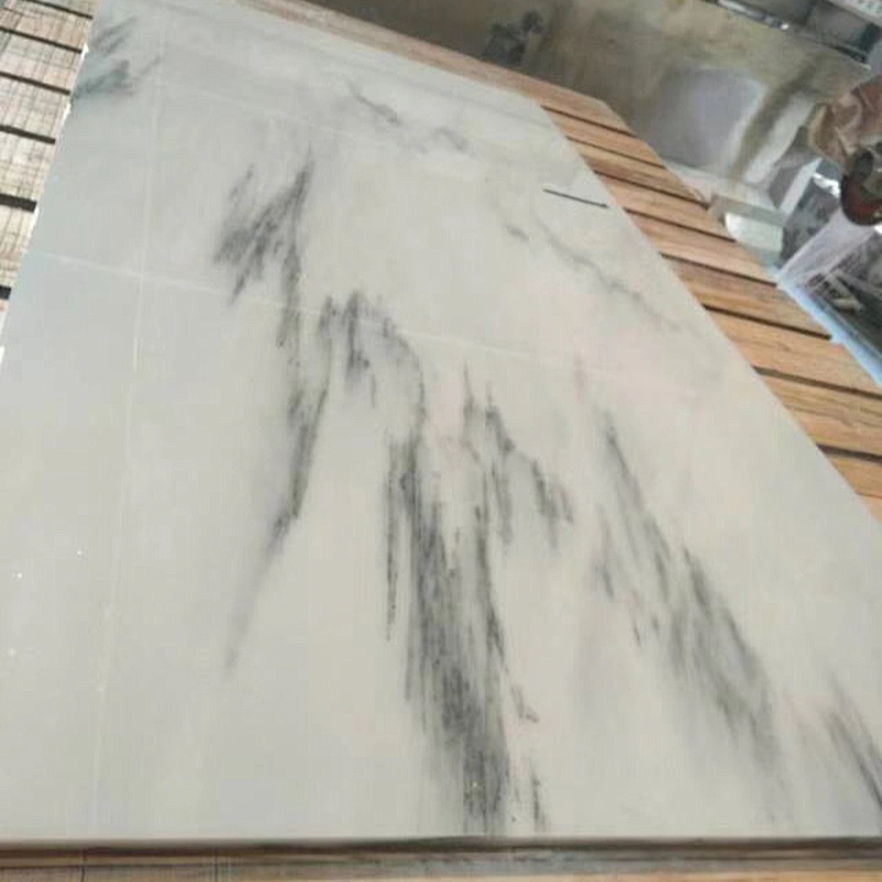 Beatiful White marble slab With Landscape Background