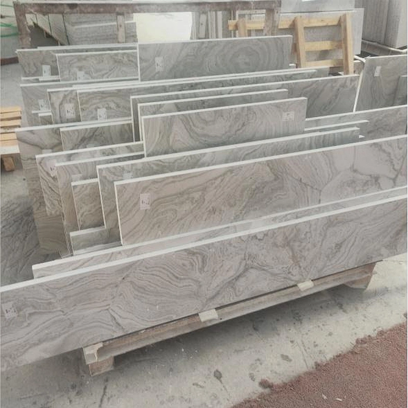 Natural Blue Rose Gray Marble Flooring Tiles