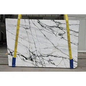 IOKA   Light green marble slab with natural veins for floor and wall tiles countertops