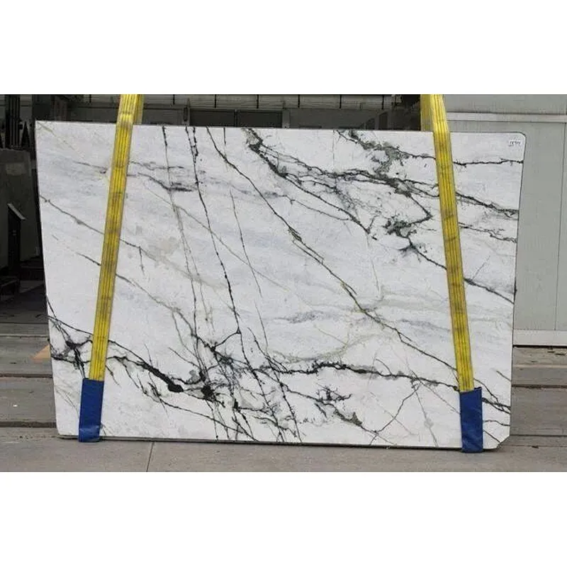 IOKA   Light green marble slab with natural veins for floor and wall tiles countertops