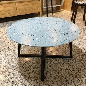 Eco and top terrazzo tiles for coffee table