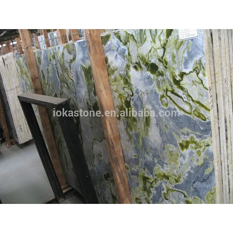 Premium  green marble slab for flooring and wall tiles