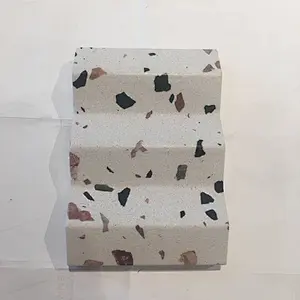 White Terrazzo stone Soap Dish Gift Set