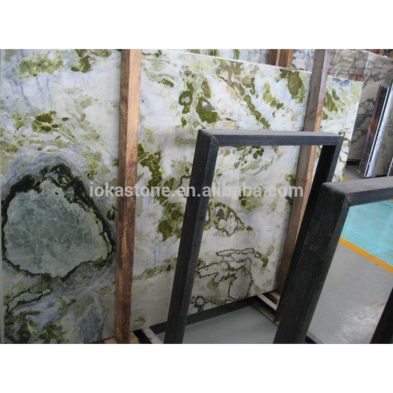 Natural Ancient Jade Green Marble Flooring Tile