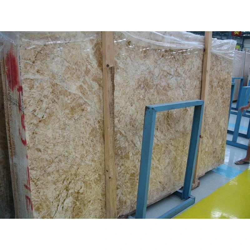 Sunny Dream Golden Marble With Beautiful White Veins