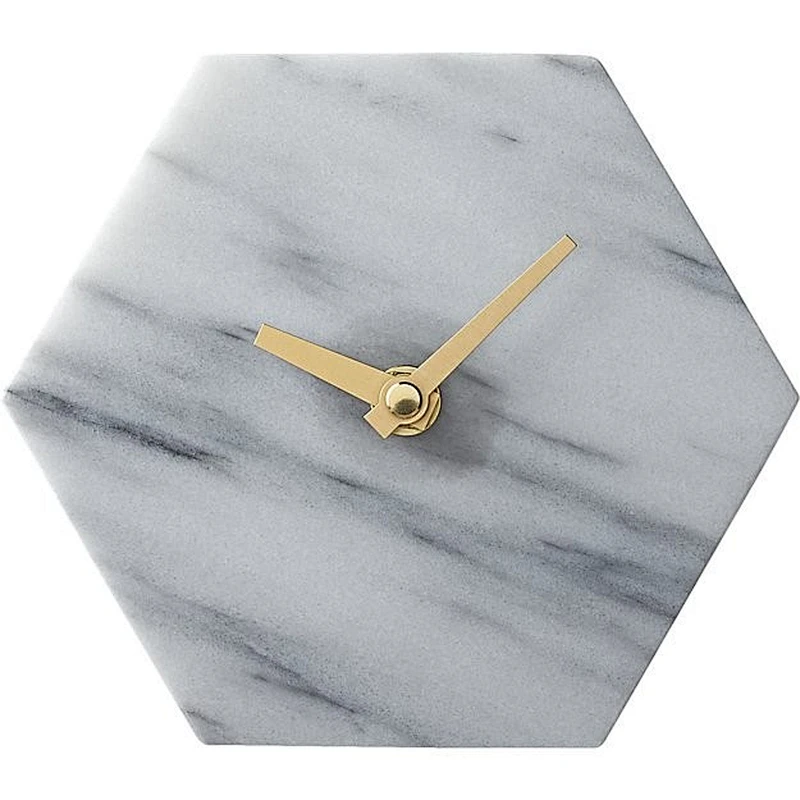 Digital Marble Stone Wall Clock for Home Decoration