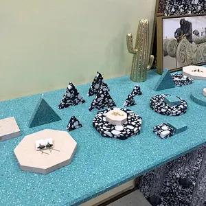 Cement Terrazzo Table Tray or Coaster